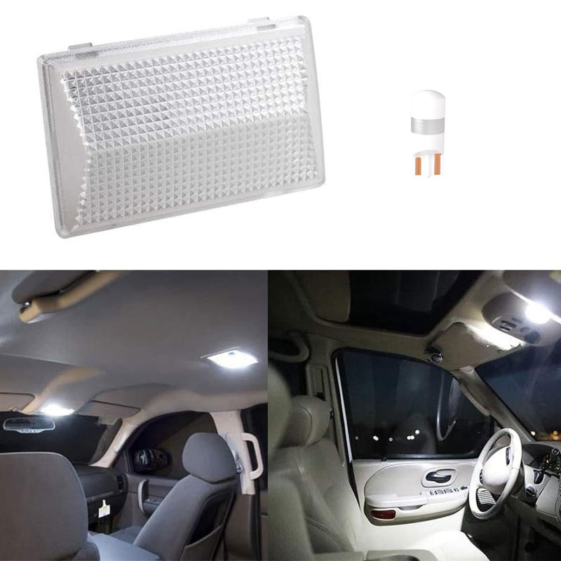 HERCOO LED Clear Dome Light Interior Reading Light Lens White Blubs Housing for E9SZ-13783-A Compatible with Ford Ranger 2004-2011, F250 F350 F450 F550 Super Duty 1999-2004 Aftermarket Replacement - Image 3